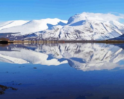 Ben Nevis Reflection paint by numbers