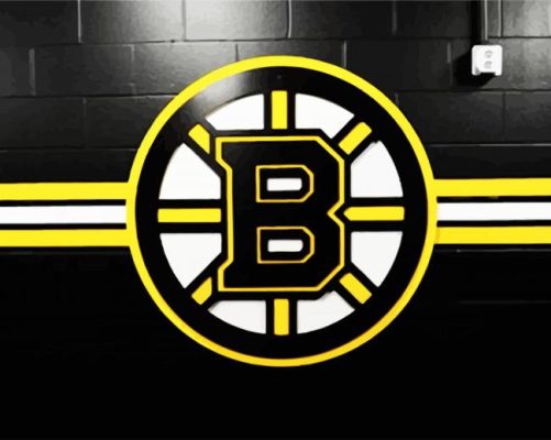 Boston Bruins Logo paint by numbers