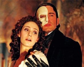 Christine Daae And Phantom Of The Opera paint by numbers