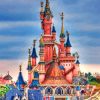 Disney Paris castle paint by number