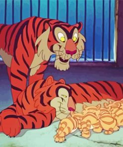 Disney Tiger Animation paint by numbers