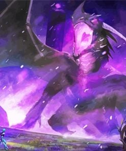 Ender dragon art paint by number