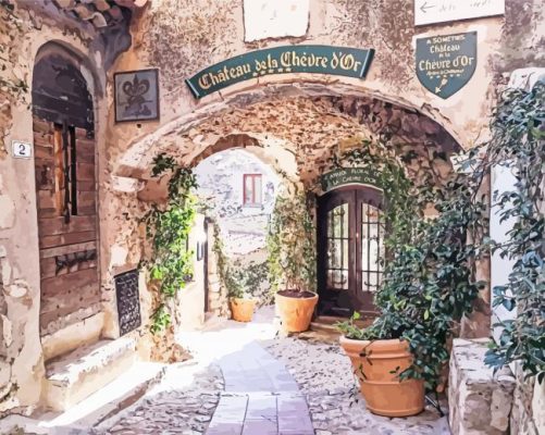 Eze France Village Paint by numbers