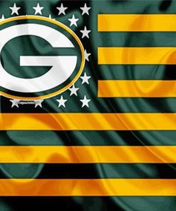 Greenbay Logo Flag paint by numbers