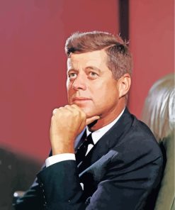 John F Kennedy President paint by numbers