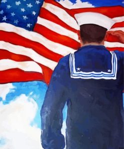 Navy Sailor paint by numbers