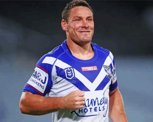 Nrl Bulldogs Player paint by numbers