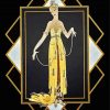 Pearl Dress Art Deco Paint by numbers