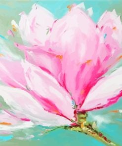 Pink Magnolia Art Paint by numbers
