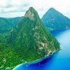 Pitons St Lucia paint by numbers