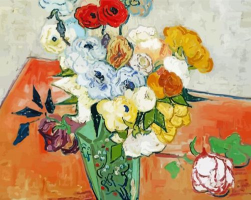 Roses And Anemones paint by numbers