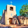 San Miguel Chapel Santa Fe Nm paint by numbers