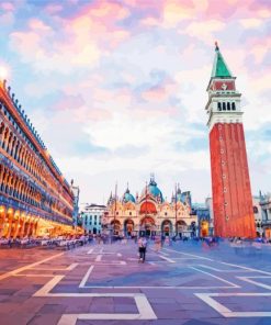 St Marks Square Italy paint by numbers