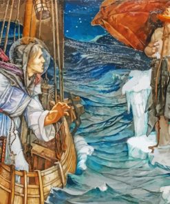 Saint Brendan the Navigator paint by numbers
