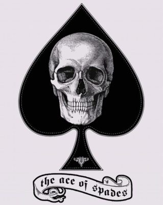 The Ace Of Spades Skull paint by numbers