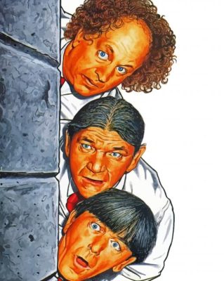 The Three Stooges paint by numbers