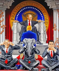 The Elephant In The Room Politic paint by numbers