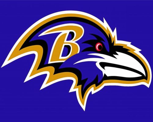 Aesthetic Baltimore Ravens paint by numbers