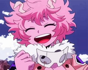Aesthetic Mina Ashido paint by numbers