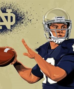 Aesthetic Notre Dame Football paint by numbers