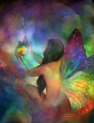 Aesthetic Rainbow Fairy paint by numbers