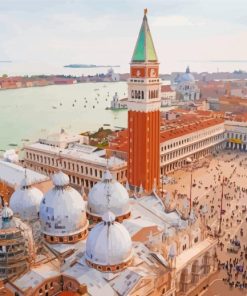 Aesthetic St Marks Square Landscape paint by numbers