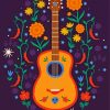 Aesthetic Mexican Guitar paint by numbers
