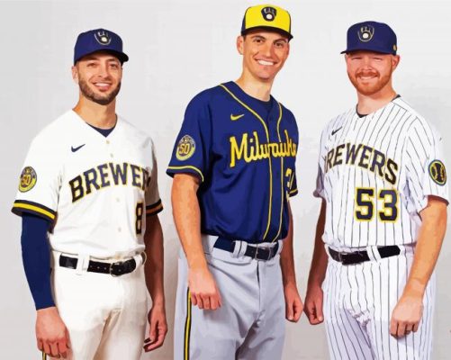 Aesthetic Milwaukee Brewers  paint by numbers