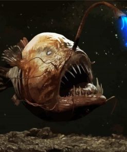 Deep Sea Fish paint by numbers