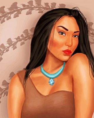 modern pocahontas paint by numbers