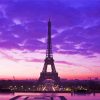 Paris Purple Sky paint by numbers