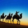 Three Kings Silhouette paint by number