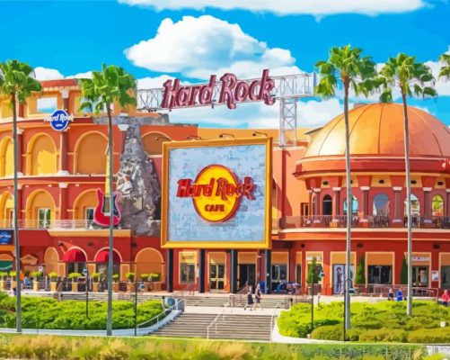 Aesthetic Universal Studios In Orlando Florida paint by numbers