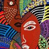 African Abstract Faces paint by numbers