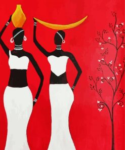 African Abstract Ladies paint by numbers