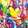 African Musicians paint by numbers