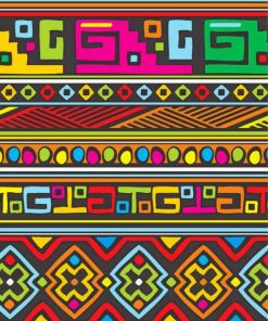 African Abstract Tribal paint by numbers