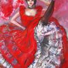 Cancan Lady paint by numbers