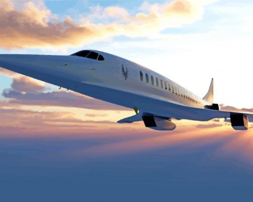 Concorde Plane paint by numbers