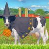 Halloween Cow paint by number