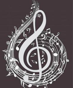 Musical Symbols paint by numbers