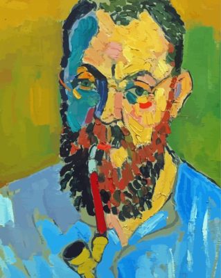 Portrait Of Matisse By Derain paint by numbers