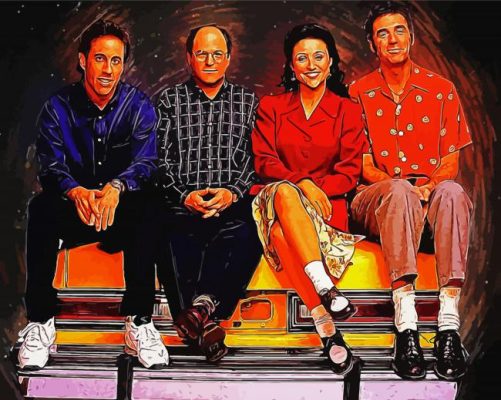 Seinfeld Cast Tv Serie Actors paint by numbers