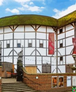 Shakespeare's Globe Theatre London paint by numbers