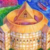 Shakespeare's Globe Theatre Art paint by numbers