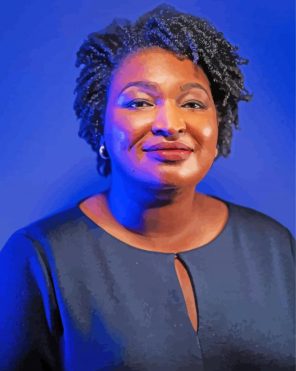 Stacey Abrams paint by numbers