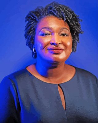 Stacey Abrams paint by numbers