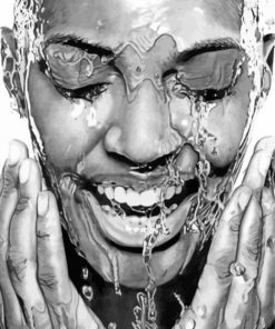 Woman Washing Her Face paint by numbers
