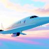 Aesthetic Concorde Plane paint by numbers