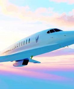 Aesthetic Concorde Plane paint by numbers
